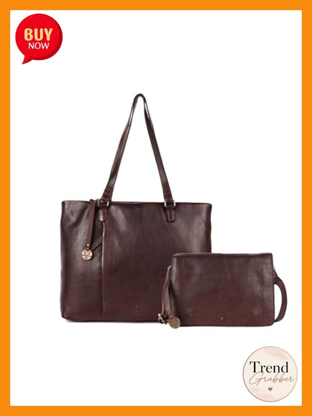 Genuine Italian Leather Satchel Tote Crossbody Bag with Top Handle